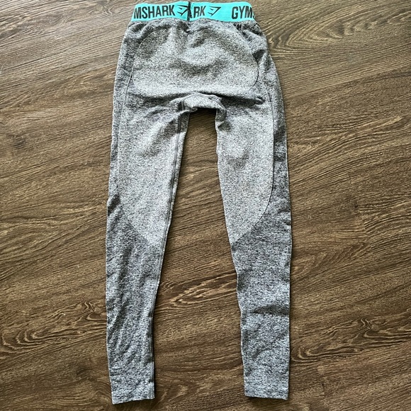 Gymshark Women’s Flex Seamless Leggings Charcoal Grey Contrast Size Small - Picture 4 of 13